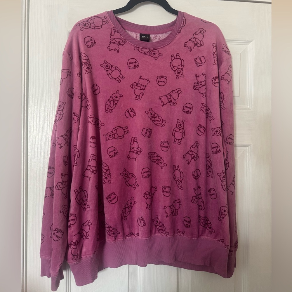 Disney Pink Winnie the Pooh Pullover Sweatshirt